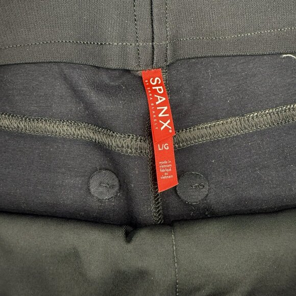 Spanx By Sara Blakely Faux Leather Pants Womens Size Large Black - Picture 8 of 9